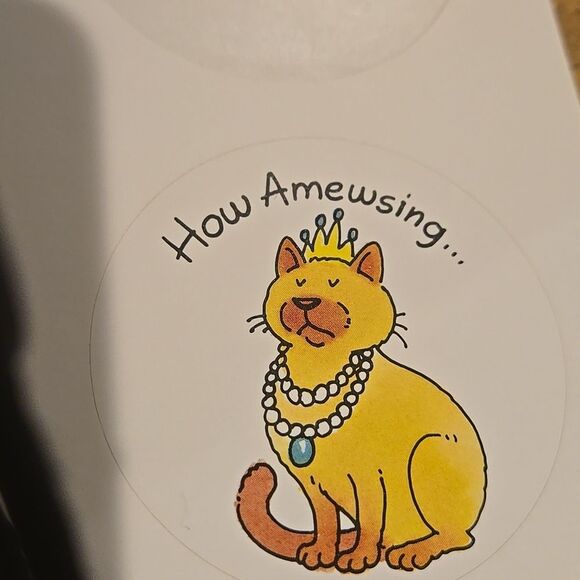 Frazzled Felines 1 Sheet of Cat Stickers Current  1988 Made in USA 5 Total vtg - Picture 2 of 16